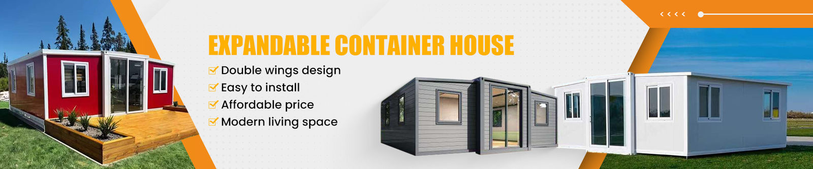 Steel Prefab House Prefabricated Expandable Container House With Bathroom And Kitchen