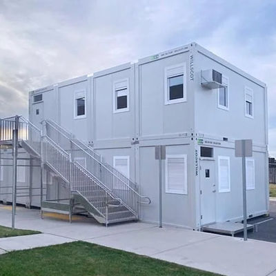 Steel Compact Prefabricated Shipping Container Homes With PVC Sliding Door