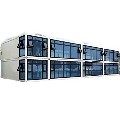 Modern Glass Wall Flat Pack Container House Office Building Prefab Container House