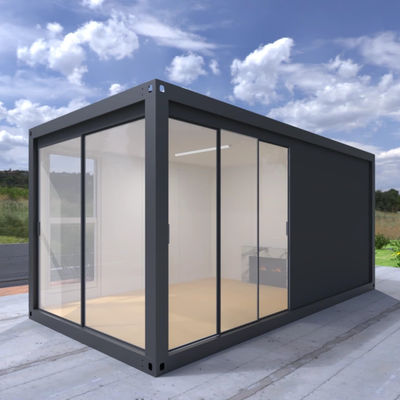 Waterproof Prefab Shipping Container Homes High Security With Aluminum Sliding Door