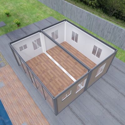 Modern Single Floor Flat Pack Container House Weather proof Expandable Prefab House