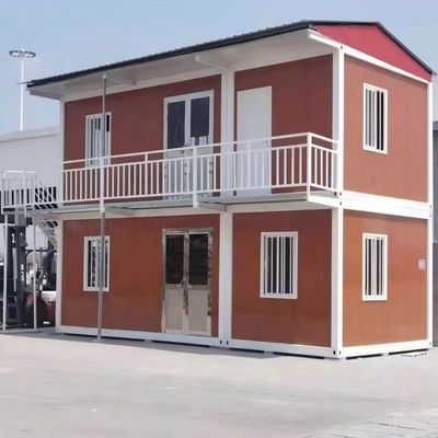 Fire Proof Flat Pack Container House Disesuaikan Flat Pack Pengiriman Kontainer Rumah