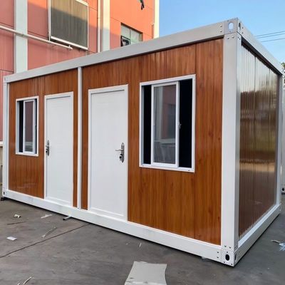 Fire Proof Flat Pack Container House Disesuaikan Flat Pack Pengiriman Kontainer Rumah