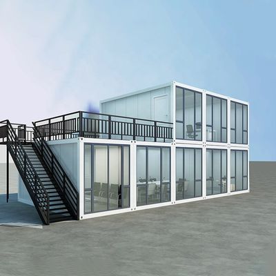 20ft Flat Pack Container Homes Prefab With Two Bedrooms For Home Villa Mall