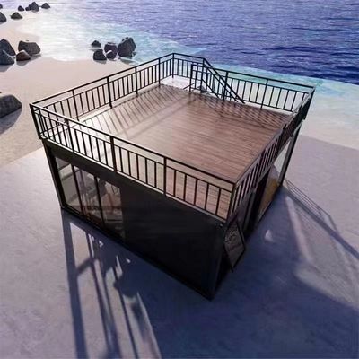 Rumah Kontainer Pengiriman Prefab 40ft Modular Prefabrikasi Dengan Jendela Aluminium