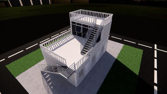 40ft Fold Out Container Homes Thermal Insulation With Aluminum Sliding Door