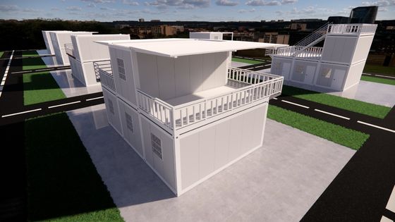 40ft Fold Out Container Homes Thermal Insulation With Aluminum Sliding Door