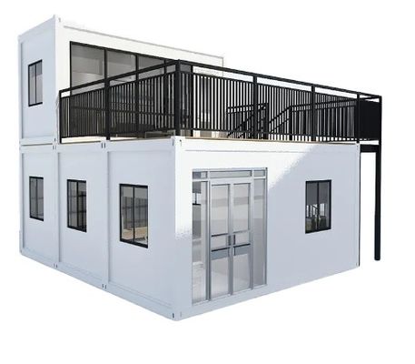 Modern Style Luxury Folding Prefab Homes Steel Frame With High Security