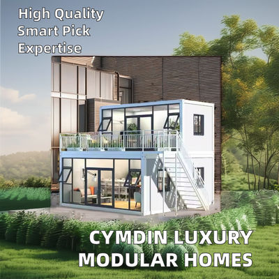 Modern Style Luxury Folding Prefab Homes Steel Frame With High Security