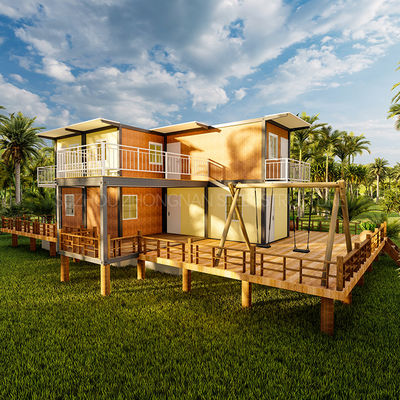 Steel Frame Welded Fold Out Container House Corrosion Resistance For Dormitory