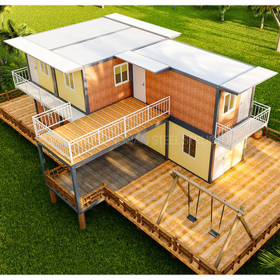 Steel Frame Welded Fold Out Container House Corrosion Resistance For Dormitory