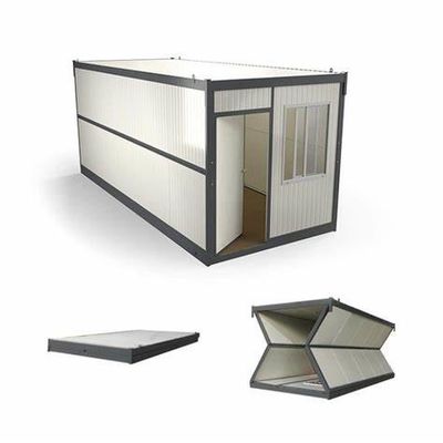 High Security Folding Container House Rock Wool Sandwich Panel Container Folding Homes