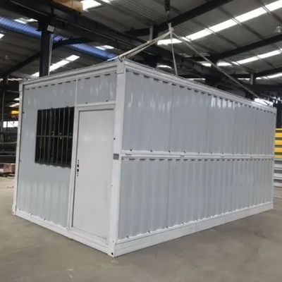 Grey White Folding Container House 50mm EPS Sandwich Panel Foldable House Container