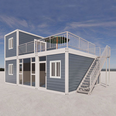Prefab 2 Floor Detachable Container House Customized Storage Container Homes