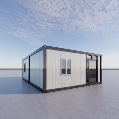 Rumah Kontainer Prefabrikasi dengan Panel Sandwich Rock Wool