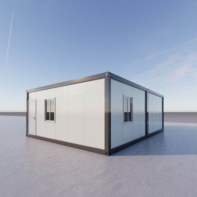 Rumah Kontainer Prefabrikasi dengan Panel Sandwich Rock Wool