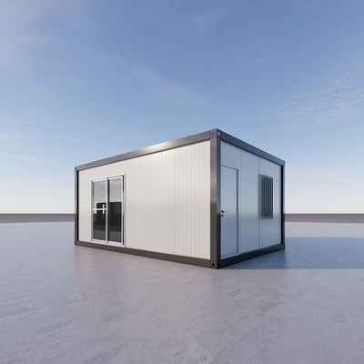 Rumah Kontainer Prefabrikasi dengan Panel Sandwich Rock Wool