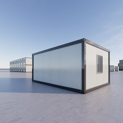 Rumah Kontainer Prefabrikasi dengan Panel Sandwich Rock Wool