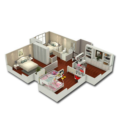 Portable House Foldable Container Home 19X20Ft Expandable Foldable Prefab Mobile House Integrated Foldable House