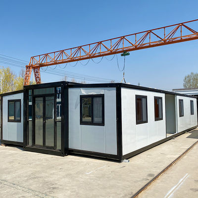 Portable House Foldable Container Home 19X20Ft Expandable Foldable Prefab Mobile House Integrated Foldable House