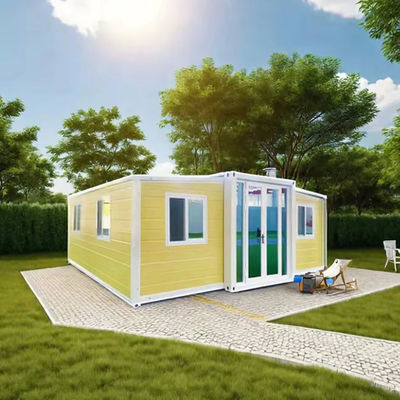 Yellow Colour Customized Expandable Container Homes for Comfortable Living