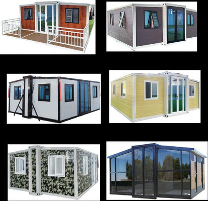 High-end Sandwich Panel Expandable Container House Gaya yang disesuaikan Opsional