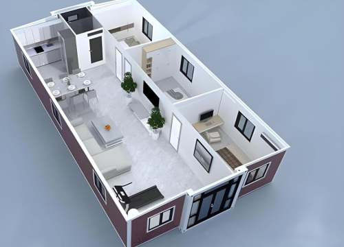 Expandable Mobile Container Home 40ft Easy Installation Outdoor Use