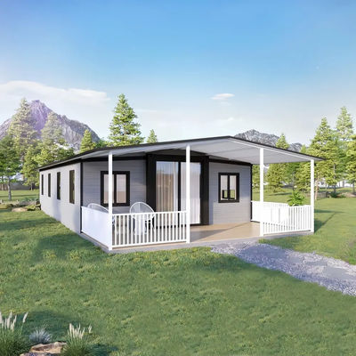 40ft Large Living Space Expanding Container Homes with Balcony for Backyard