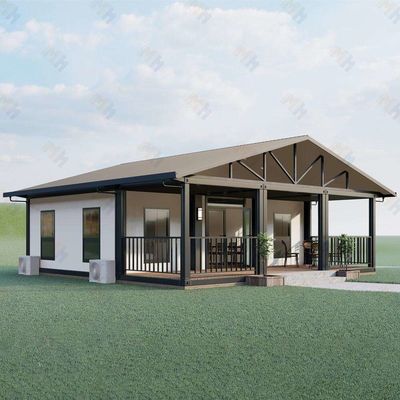 40ft Large Living Space Expanding Container Homes with Balcony for Backyard