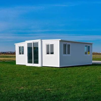 Mini White Villa 20ft Expandable Container House Customized For Countryside