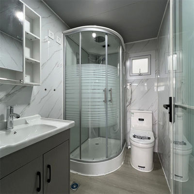 Mini White Villa 20ft Expandable Container House Customized For Countryside