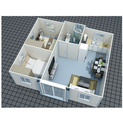 20ft 40ft Size Optional Foldable Expanding Container House with Garden Balcony