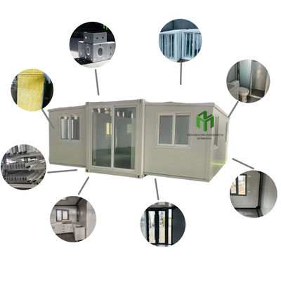Waterproof 40FT Container House Modern Style Expandable Dengan Lantai Kayu