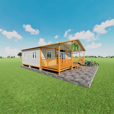 Waterproof 40FT Container House Modern Style Expandable Dengan Lantai Kayu