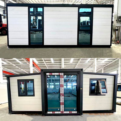 Fully Furnished 30ft Mobile Expandable Prefab House Antiseismic With Bathroom