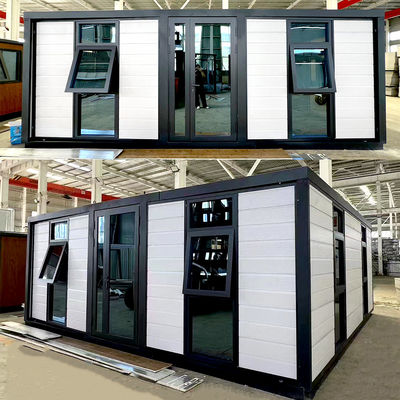 Rumah Prefab yang bisa diperluas dengan ukuran 30 kaki, antiseismik dengan kamar mandi.