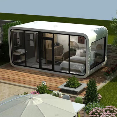 White Color 20ft Cheapest Apple House for Garden Sun Glass Room