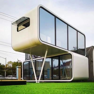Preconstruir Apple House a prueba de viento con puerta corredera de vidrio terraza cubierta