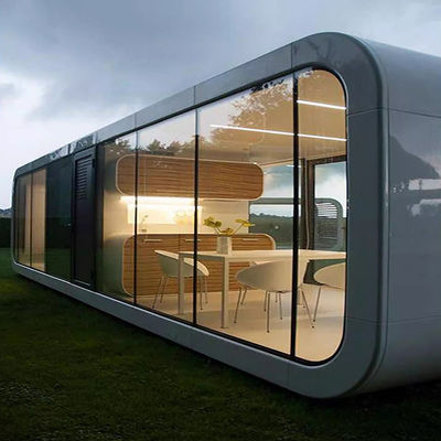 Factory Wholesale Prefabricated House Apple Cabin Tiny Pod Coffee House Mobile Office Outdoor Popular Mini Prefab Container Home