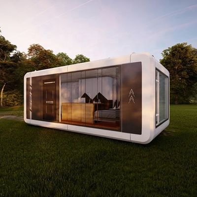 Casa prefabricada de cápsula de cabina de manzana prefabricada más barata de dos capas de una sola cámara casas de conjunto de 2 dormitorios edificio de la casa de contenedores
