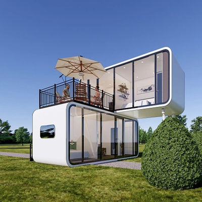 2024 Hot Selling Apple Cabin Mobile Container House for Cafe Office Tiny Pods Hotel Use Custom-Made Flexible Prefabricated Homes
