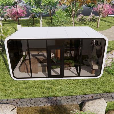 Luxury Hot Sell Flat Container Modular Mobile House Apple Cabin Pod House Portable 20ft Cabins Outdoor Office Cafe Shop For Sale