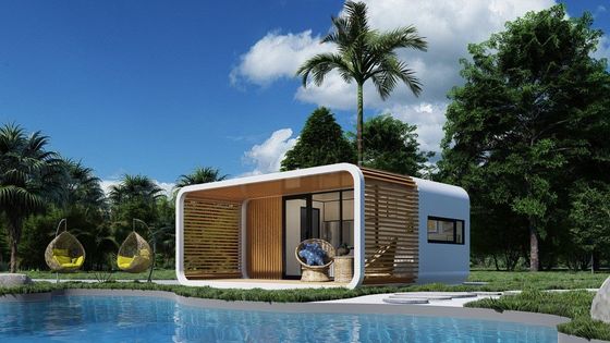 المنزل المعدل من المصنع الرخيص - الصين مصنوعة من قبل للعيش ، بيت الضيوف ، Airbnb 40ft كوخ تفاح لاستخدام الفندق وغرفة المعيشة