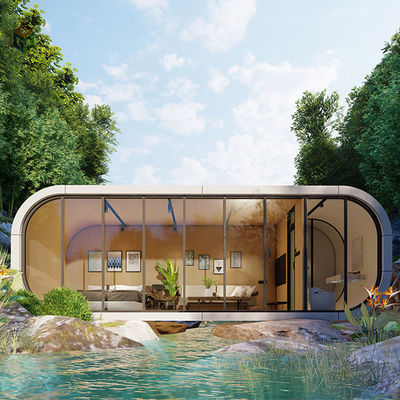 20ft Modular Design Small Prefab Houses Outdoor For Living And Working
