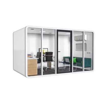 Galvanized Steel Frame Modern Container Cabin With Metal Carved Panel