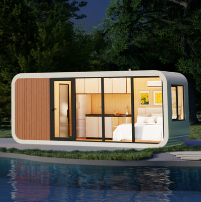 Tiny Apple Cabin House Outdoor 20FT Apple Office Pod Wind And Rain Resistant