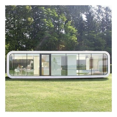 Casa móvil prefabricada resistente al fuego personalizada con suelo de madera compuesta