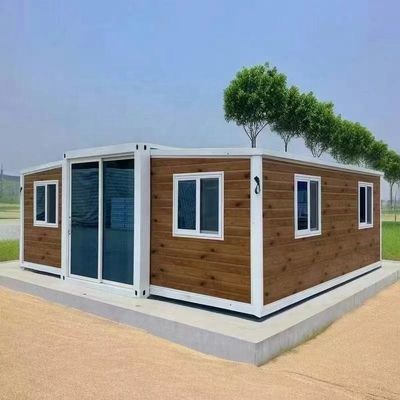 2025 Newest Selling Prefab White Expandable Container Homes With Two Bedrooms