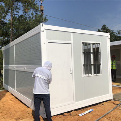 Folding Container House with High Flexibility Strong Steel Structure with Rock Wool Sandwich Panel for Versatile Design