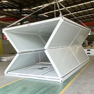Folding Container House with High Flexibility Strong Steel Structure with Rock Wool Sandwich Panel for Versatile Design